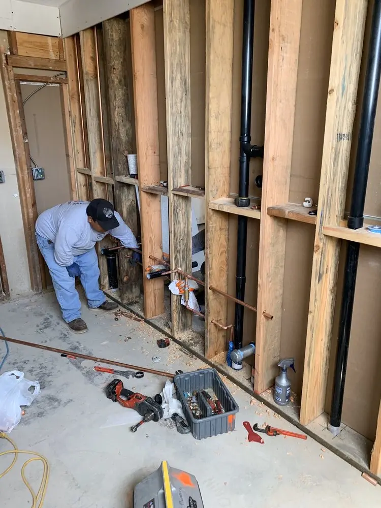 Commercial rough-in plumbing for Water Heater Replacement in Bailey's Crossroads
